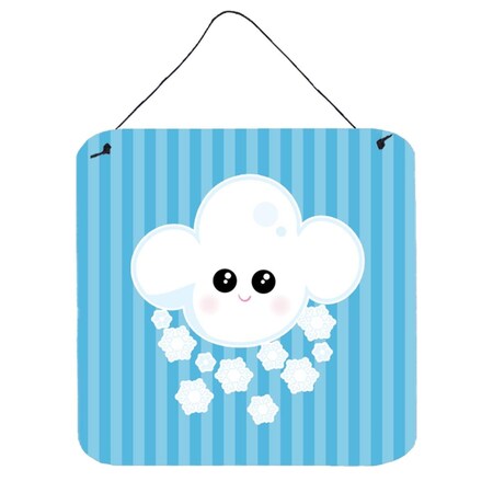 Carolines Treasures Weather Snowing Face Wall or Door Hanging Prints BB7158DS66
